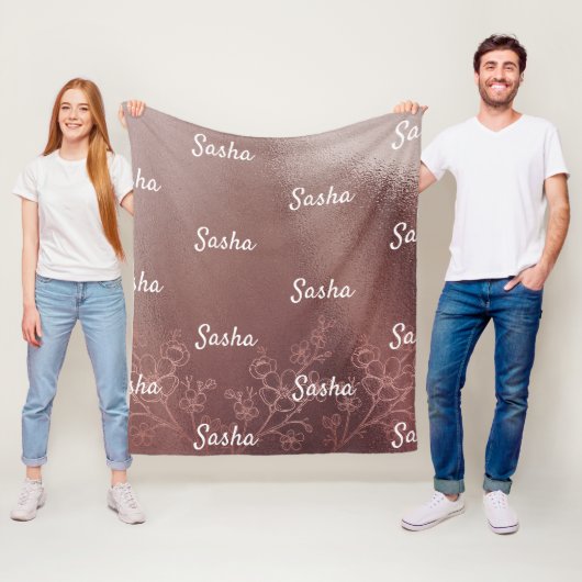 Personalisierte Namensdecke für Kinder und Erwachs Fleecedecke (Beispiel)