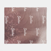 Personalisierte Namensdecke für Kinder und Erwachs Fleecedecke (Vorderseite (Horizontal))