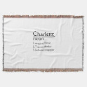 Personalisierte Namensdefinition Decke (Vorderseite)