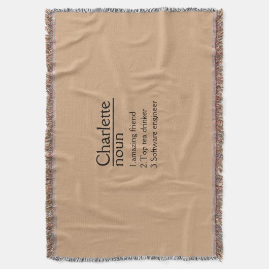 Personalisierte Namensdefinition Decke (Vorderseite Vertikal)