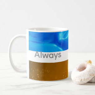 Personalisierte Namensdefinition Graue Satin-Tasse Kaffeetasse