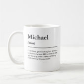 Personalisierte Namensdefinition Kaffeetasse (Links)