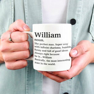 Personalisierte Namensdefinition Kaffeetasse