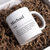 Personalisierte Namensdefinition Kaffeetasse