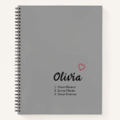 Personalisierte Namensdefinition Notizblock (Vorderseite)