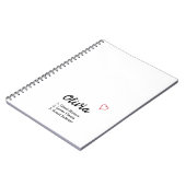 Personalisierte Namensdefinition Notizblock (Linke Seite)