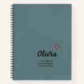 Personalisierte Namensdefinition Notizblock (Vorderseite)