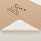 Personalisierte Namensdefinition Sherpa Blanket Sherpadecke (3/4)