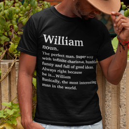 Personalisierte Namensdefinition T-Shirt