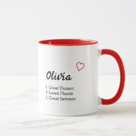 Personalisierte Namensdefinition Tasse