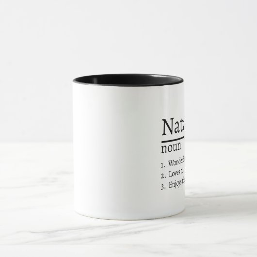 Personalisierte Namensdefinition Tasse (Zentrum)