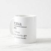 Personalisierte Namensdefinitionsgeschenke Ideen P Kaffeetasse (Vorderseite Links)