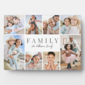 Personalisierte Namensfamilie FotoCollage Fotoplatte (Vorderseite)