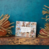 Personalisierte Namensfamilie FotoCollage Fotoplatte (Seite)