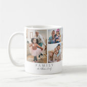 Personalisierte Namensfamilie FotoCollage Kaffeetasse (Links)