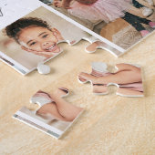 Personalisierte Namensfamilie FotoCollage Puzzle (Seite)