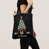 Personalisierte Namensgolfbaum-Ausrüstung Weihnach Tasche (Von Nahem)
