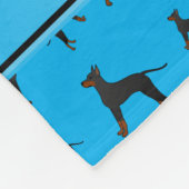 Personalisierte Namenshimmelblau Fleecedecke (Ecke)