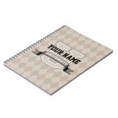 Personalisierte Namenshochschulcoole lustige Notizblock (Linke Seite)