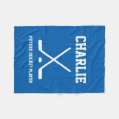 Personalisierte Namenshockeyspieler-Fleecedecke Fleecedecke (Vorderseite (Horizontal))