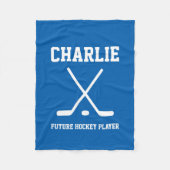Personalisierte Namenshockeyspieler-Fleecedecke Fleecedecke (Vorderseite)