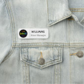 Personalisierte Namensmarken, Magnetnamen, Logo Namensschild (Beispiel)