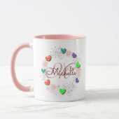 Personalisierte Namensmonogramm-Tasse Tasse (Links)