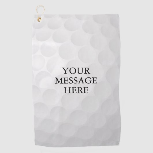 Personalisierte Namensnachricht Golfhandtuch (Vorderseite)