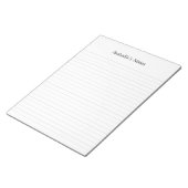 Personalisierte Namensnotizen im Notepad Notizblock (angewinkelt)