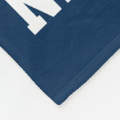 Personalisierte Namensnummer Gold/Navy Blue Footba Fleecedecke (Ecke)