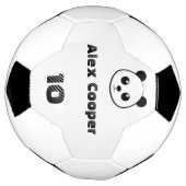 Personalisierte Namensnummer Lächelndes Panda Fußball (Gedreht)
