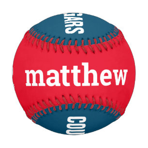 Personalisierte Namensnummer und Teamfarben Baseball