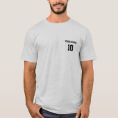 Personalisierte Namensnummer, Vorderseite T-Shirt (Vorderseite)