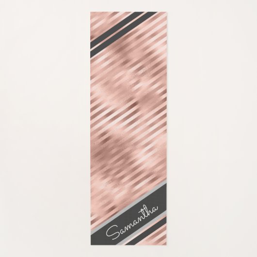 Personalisierte Namensschild-Imitat Yogamatte (Vorderseite)