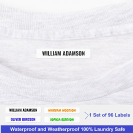 Personalisierte Namensschilder für Kleidungsstücke Etiketten