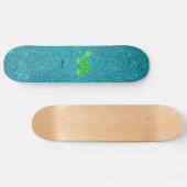 Personalisierte Namensschildkröte Skateboard (Horizontal)