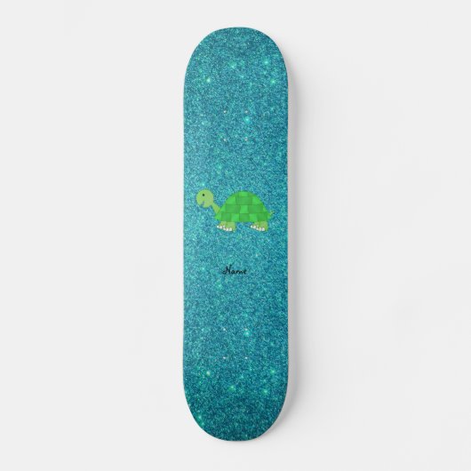 Personalisierte Namensschildkröte Skateboard (Vorderseite)