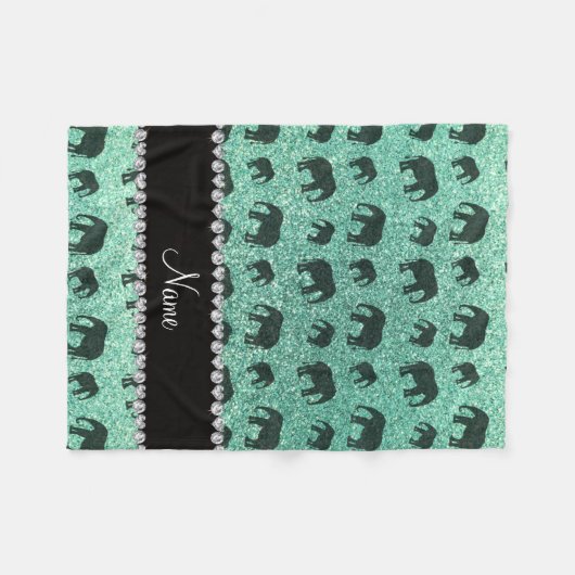 Personalisierte Namensseafoam Fleecedecke (Vorderseite (Horizontal))