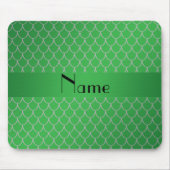 Personalisierte Namensskalen des grünen Drachen Mousepad (Vorne)