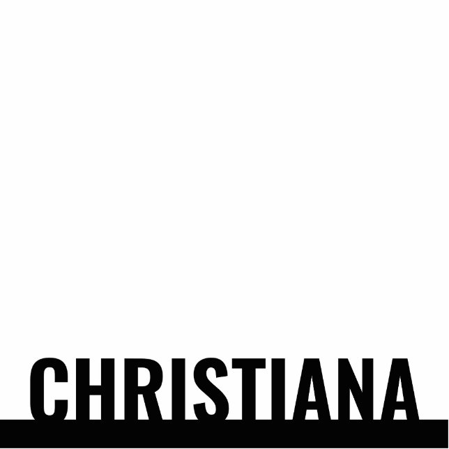 Personalisierte Namensstatue | Ihre Namensstatue Freistehende Fotoskulptur (Vorne)