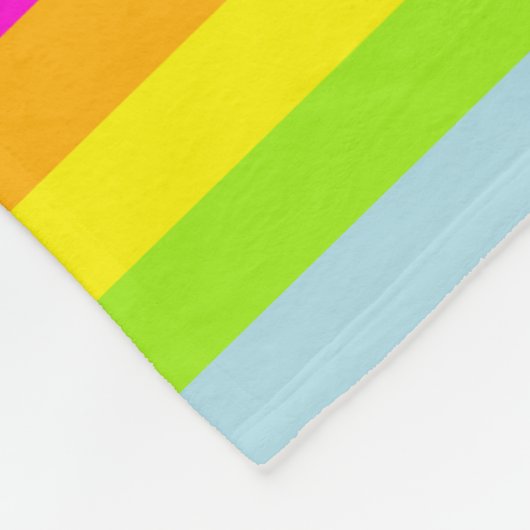 Personalisierte Namensstreifen für Regenbogen Fleecedecke (Ecke)
