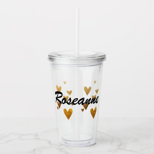 Personalisierte NamensTasse Acryltrinkbecher (Vorderseite)