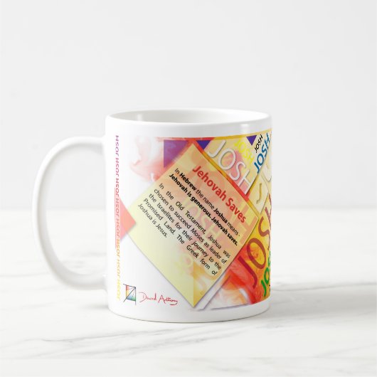 Personalisierte NamensTasse Josh Kaffeetasse (Links)