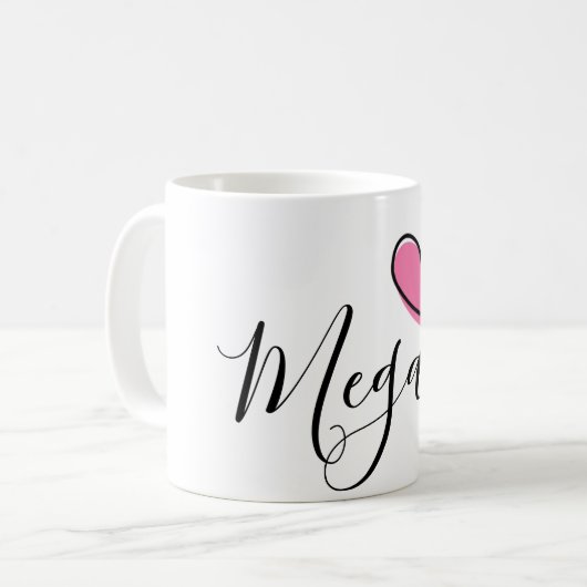 personalisierte NamensTasse Kaffeetasse (Vorderseite Links)