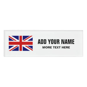 Personalisierte Namensumbauten der britischen Namenschild
