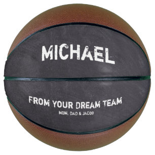 Personalisierte Namenszuordnung für das Dream Team Basketball