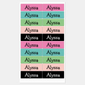 Personalisierte Nametag-Labels Etiketten (Blatt)