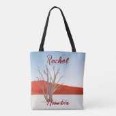Personalisierte Namibische Wüste Tote Tag Tasche (Rückseite)