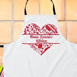 Personalisierte Nana All-over-Print-Schürze Schürze