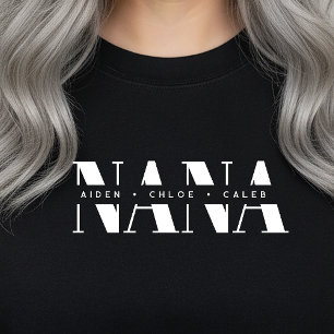 Personalisierte NANA-Kindernamen, modernes Oma-Ges Sweatshirt
